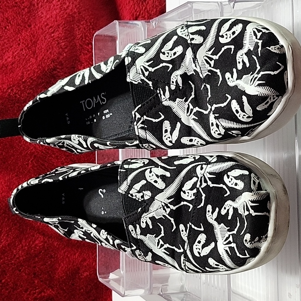 Dinosaur Tom's loafer size 4.5 boys